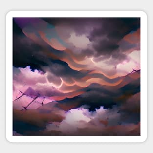 Aesthetic Stormy Clouds Sticker